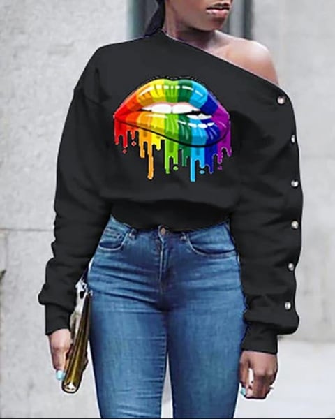 Image of SEXY LIPS OFF THE SHOULDER TOP