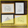 Animal Line Art Embroidery Patterns