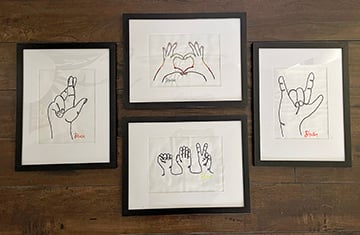 Hands Embroidery Line Art Patterns