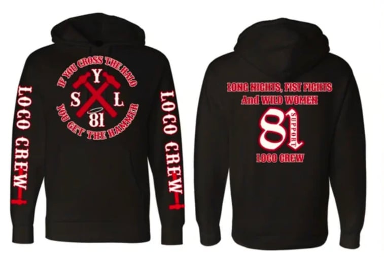 Image of Crossed Hammers (GO HARD) Pull-Over Hoodie 