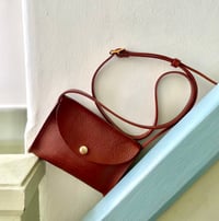 Image 2 of Tan mini popper satchel