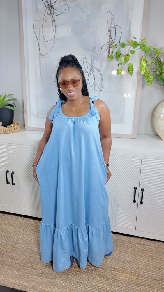 Image of Flow Easy Denim Maxi