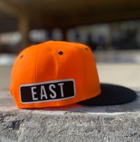 Image 2 of Mista Seven “EAST” SnapBack Black Orange