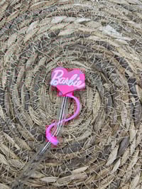 Image 1 of Pink Straw Topper