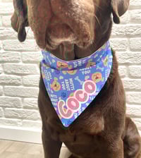 Image 5 of Valentines Personalised Dog Bandanas - Mutts About You/Bees/I Woof You