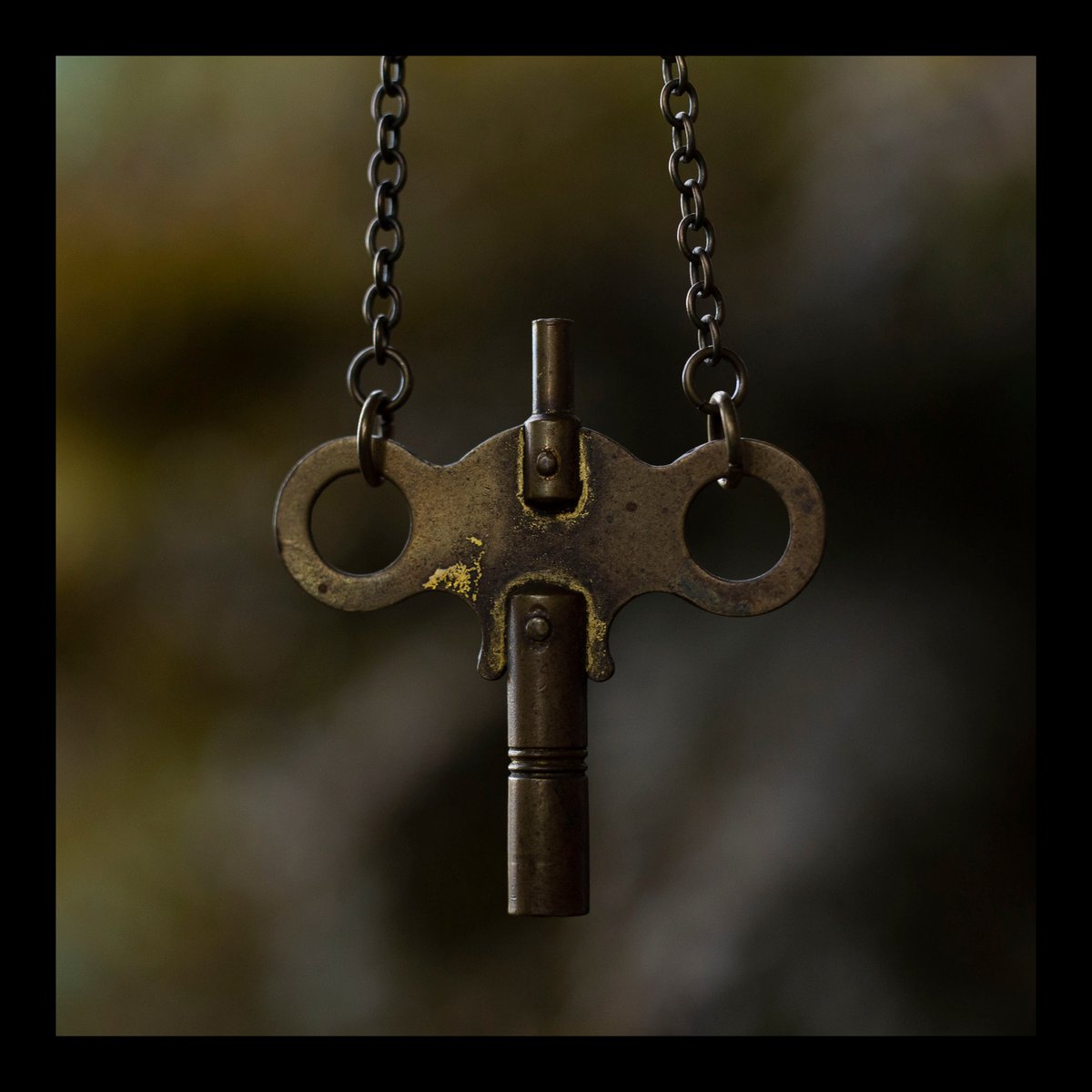 Antique Clock Key Necklace kristen llewellyn