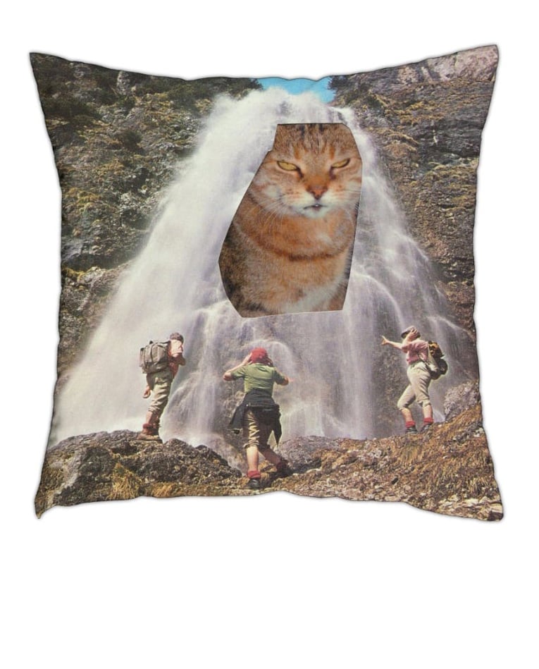Image of 'The road ahead is closed'- pillow