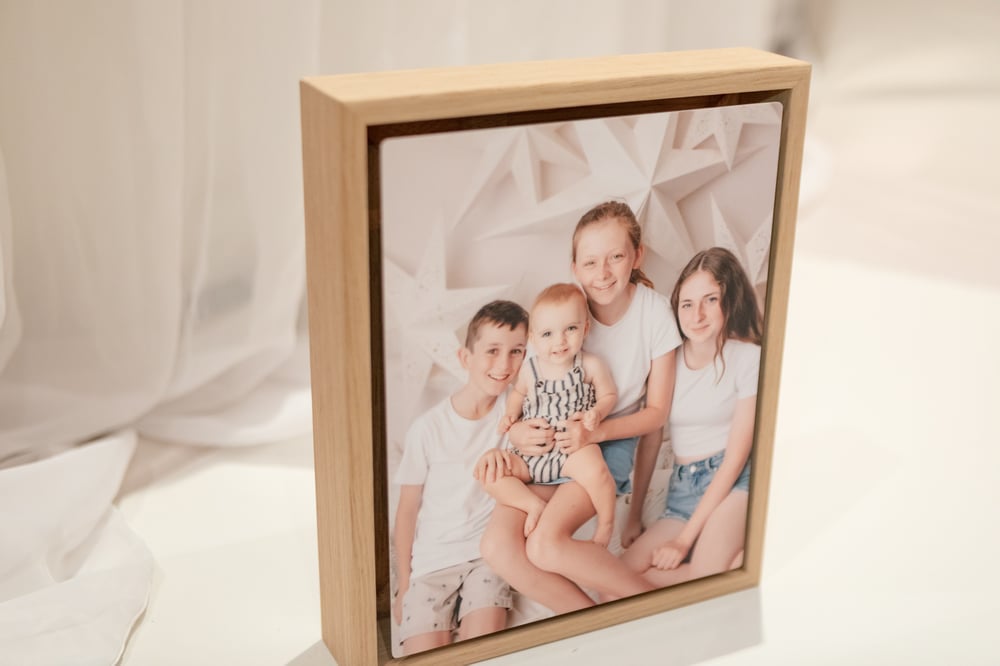 Image of Metal Print in Boxed Timber