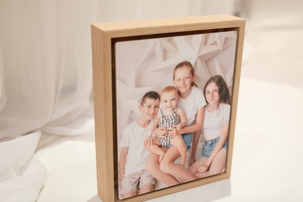 Image of Metal Print in Boxed Timber 