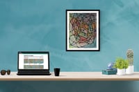 Image 2 of Framed Original Drawing - "darknessdescends"