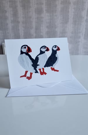 Image of Greeting cards silkscreen print copies set of three for any occasion