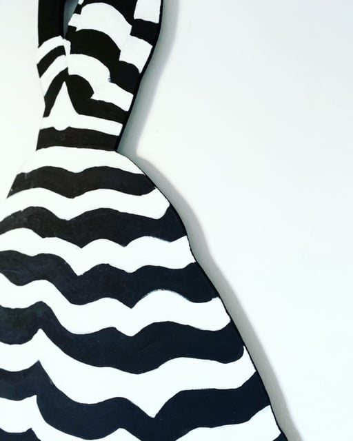 Image of Väggskulptur original # The little striped -4000 KR