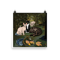 Image 1 of Luncheon on the Catnip Art Print
