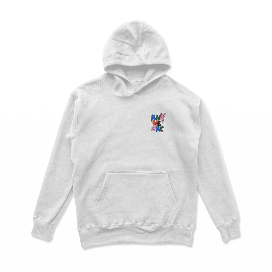 Image of "who are we" - white pullover hoody