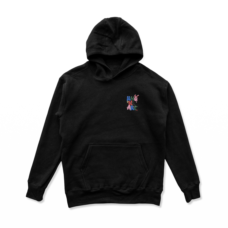 Image of "who are we" - black pullover hoody