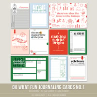 Oh What Fun Journaling Cards No.1 (Digital)