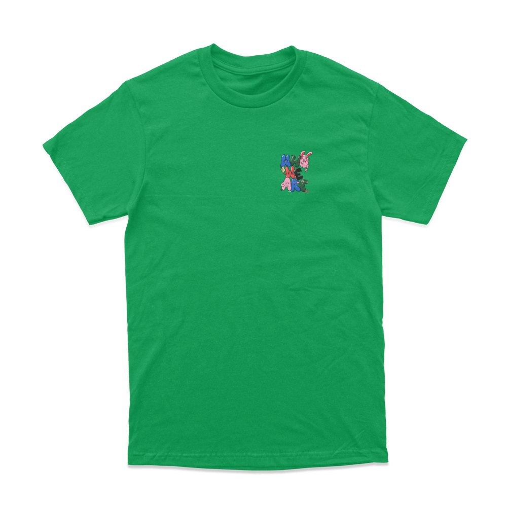 Image of "who are we" - green t shirt