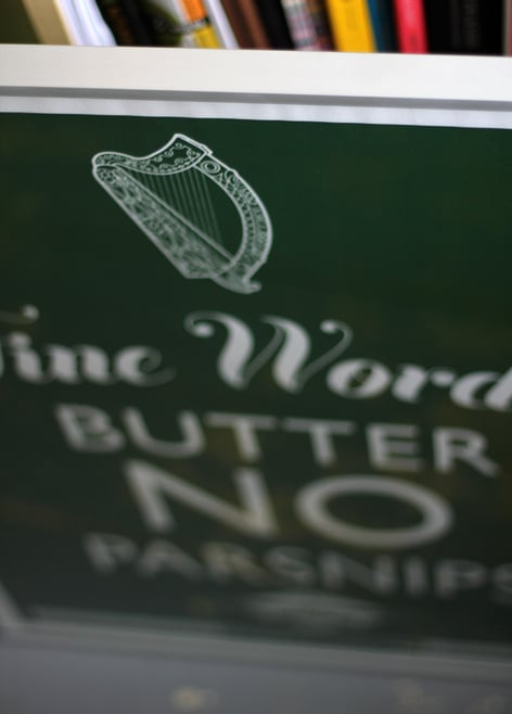 Image of Fine Words Butter No Parsnips (Green or Gold)