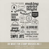 Oh What Fun Stamp Brushes No.1 (Digital)