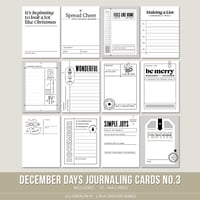 December Days Journaling Cards No.3 (Digital)