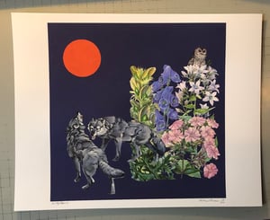 Image of Wolfsbane. Limited edition collage print.
