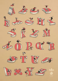 Image 1 of LET'S PRINT #9 | The Skateboarding Alphabet | Evergreen Design House and The Good Life Studio