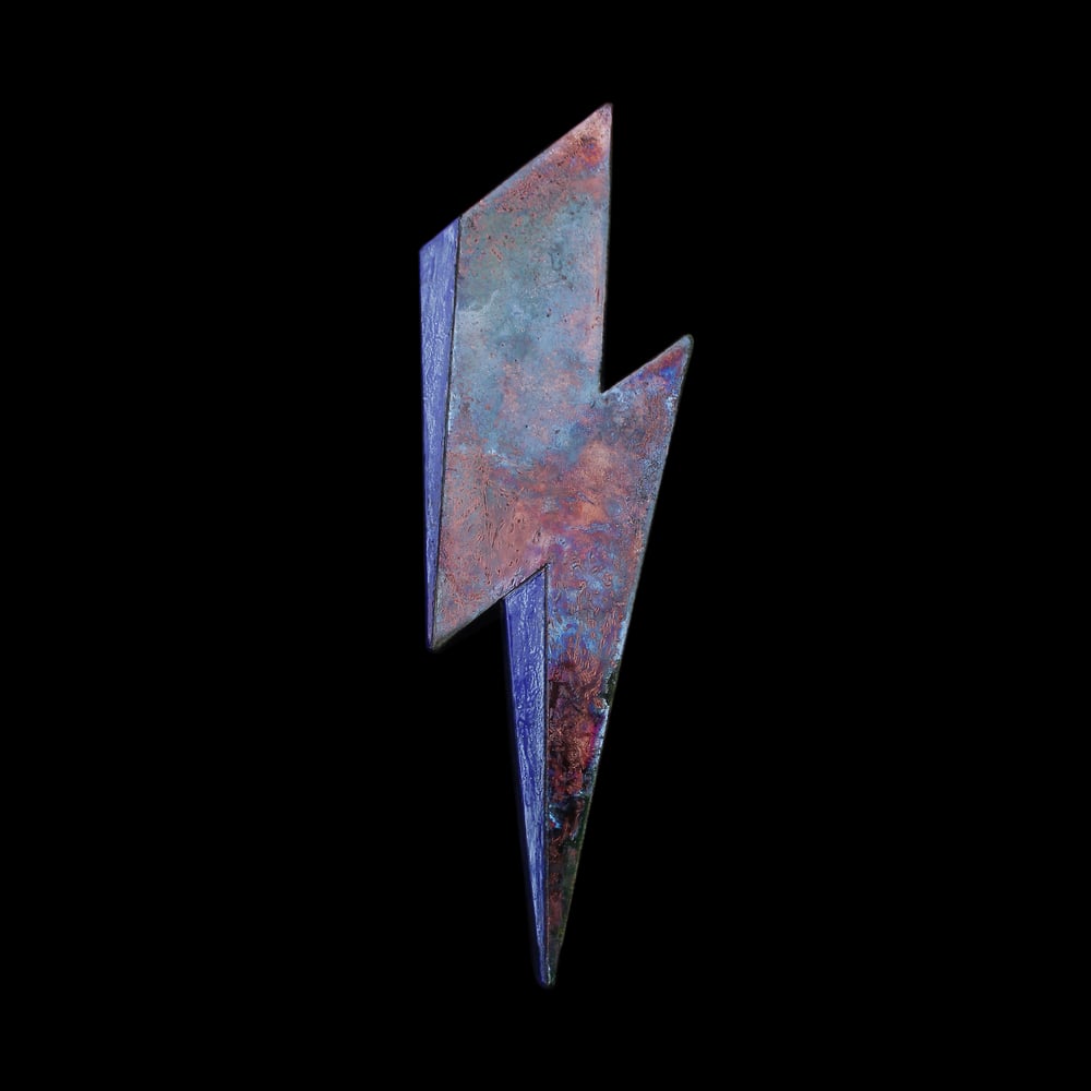 *SALE* 'Blue/Green' Raku Lightning Bolt