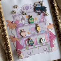 Image 1 of ✨Witch and Wizard cabinet✨ Framed set