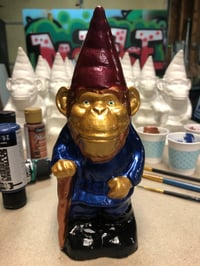 Hand Painted Monkey Gnomes