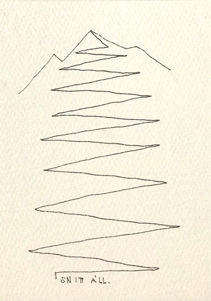 Image of BALÁZS Soma: Ön itt áll no1. - cc. 10x14cm, 640 gsm 100% pamut akvarell papíron