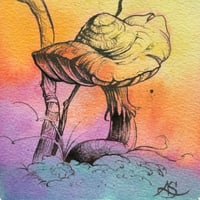 Image 1 of Forest Dweller | Original  Watercolor Painting