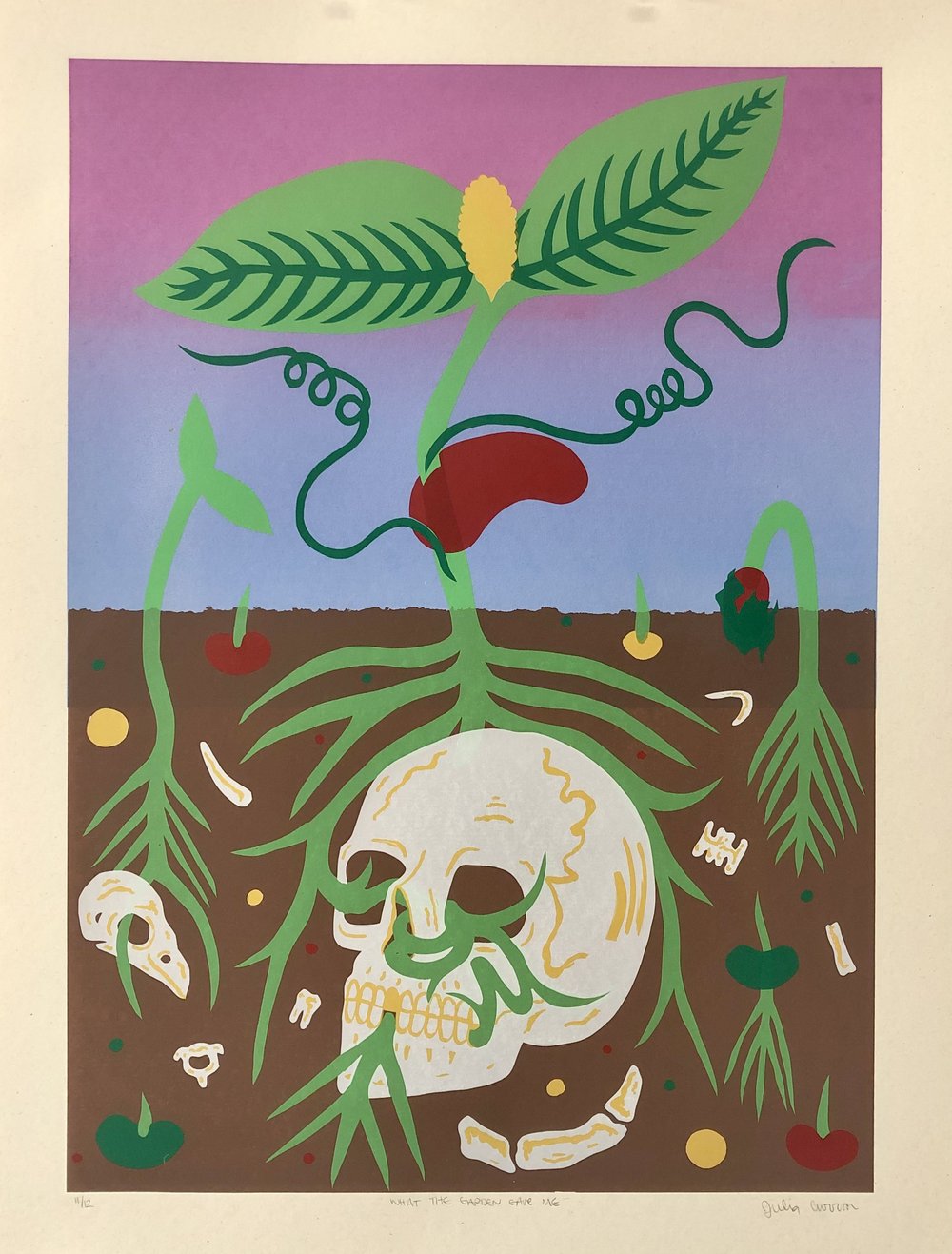 Image of "What The Garden Gave Me" Screenprint