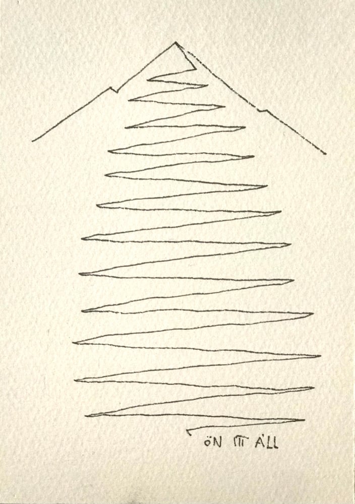 Image of BALÁZS Soma: Ön itt áll no2. - cc. 10x14cm, 640 gsm 100% pamut akvarell papíron