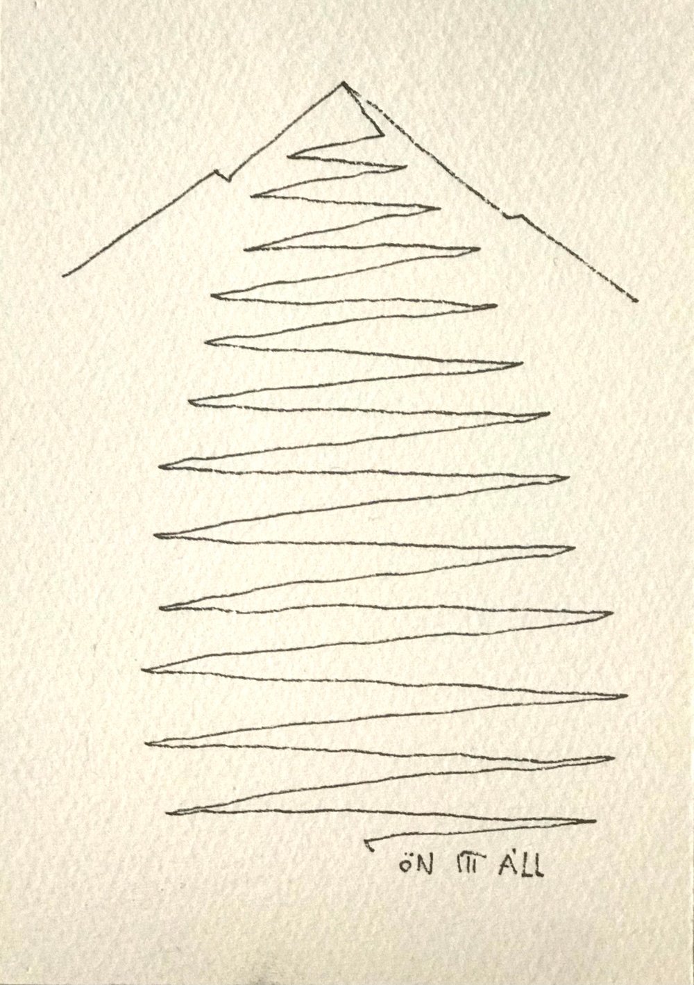 Image of BALÁZS Soma: Ön itt áll no2. - cc. 10x14cm, 640 gsm 100% pamut akvarell papíron