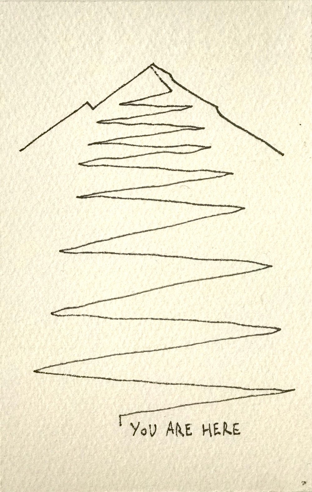 Image of BALÁZS Soma: You are here no3. - cc. 10x14cm, 640 gsm 100% pamut akvarell papíron