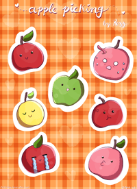 Image 3 of  Apple Picking Stickersheet