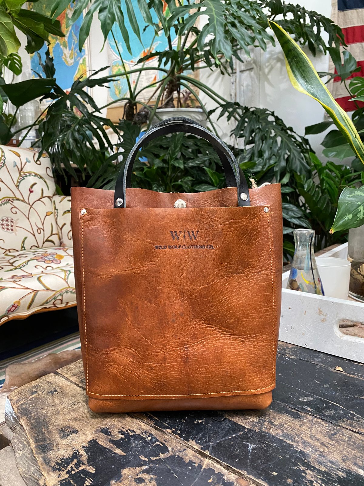 Tiny tote - brown 