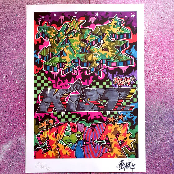 Image of Kista - Cosmic Blast Print Limited Print 