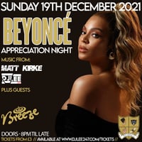VIP Entry & Q Jump - Beyonce Appreciation Night