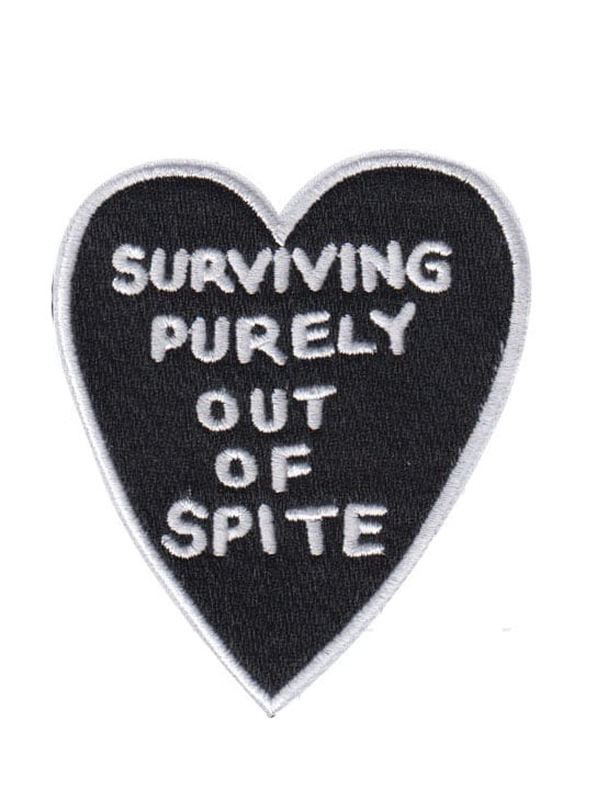 Image of spite sketchbook note iron on patch