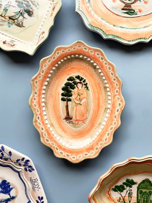 Image of A Woman and her Whippet - Romantic Platter