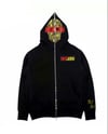 PROCEED WITH AMBITION FULL ZIP HOODIE-BLACK