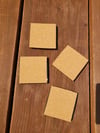 Ganja Leaf Rasta Resin Coaster Set