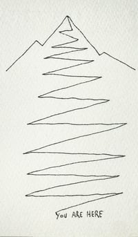 BALÁZS Soma: You are here no4. - cc. 8x14cm, 640 gsm 100% pamut akvarell papíron