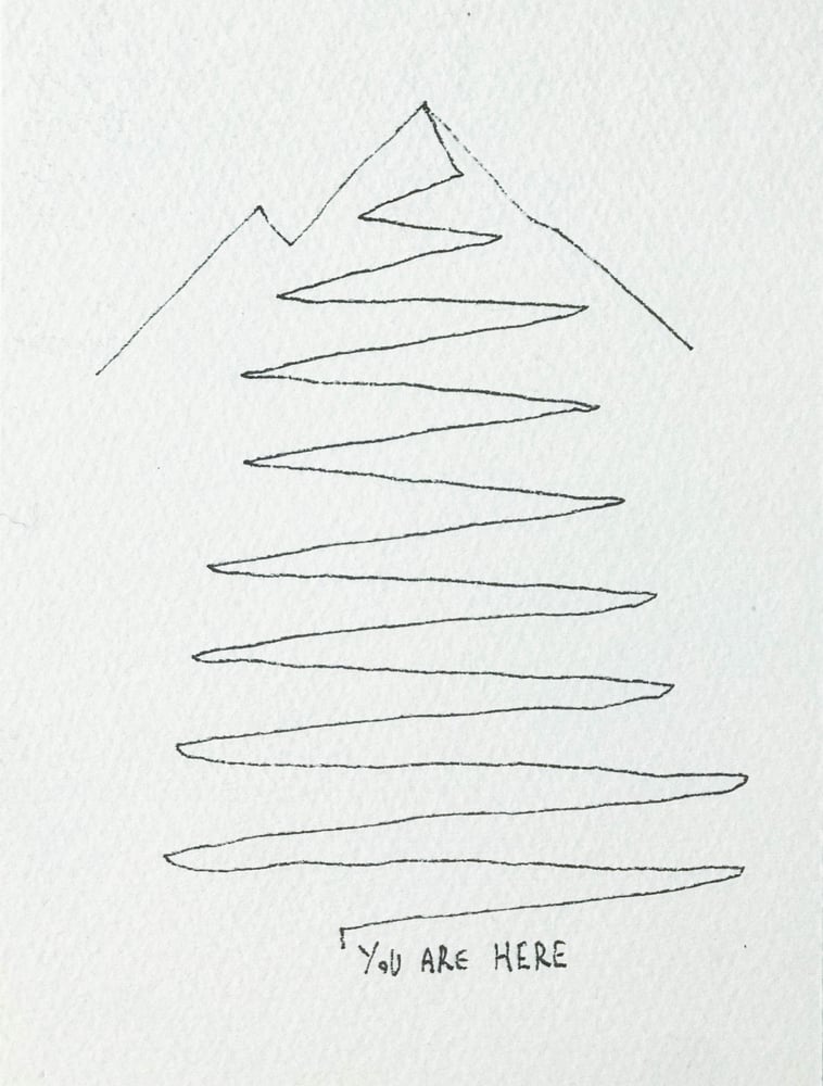 Image of BALÁZS Soma: Ön itt áll no5. - cc. 10x14cm, 640 gsm 100% pamut akvarell papíron