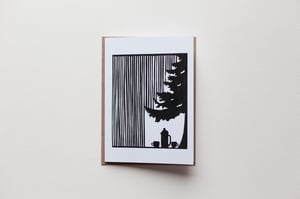 Image of Coffee Outside, in the Rain Notecard
