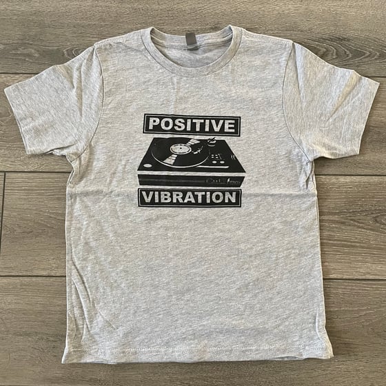 Image of Kids Positive Vibration Record Player Shirt