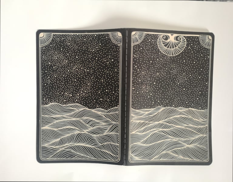 Carnet Original Noir et Blanc Image 2