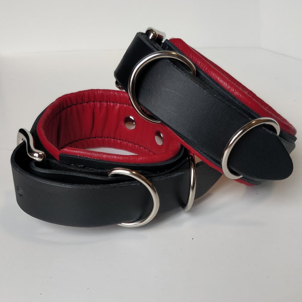 Image of King Daddy Deluxe Ankle Cuff Set.   Available in ten colours