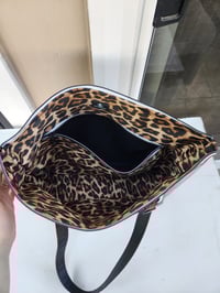 Image 3 of MDC cobra red oversized punk rock tote bag